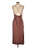 NBD Solid Brown Casual Dress Size L - photo 2