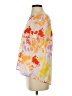 Peter Som 100% Recycled Polyester Floral Orange Short Sleeve Blouse Size XS - photo 5
