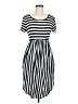Egs Stripes Black Casual Dress Size M - photo 1