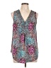 Daniel Rainn 100% Polyester Teal Sleeveless Blouse Size L - photo 1