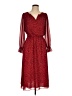 Talbots 100% Polyester Red Casual Dress Size 8 - photo 1