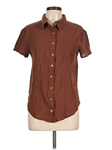 Kendall & Kylie Short Sleeve Button-Down Shirt (view 1)