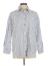 Point 100% Cotton Stripes Blue Long Sleeve Button-Down Shirt Size M - photo 1