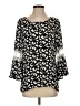 New Directions 100% Polyester Black 3/4 Sleeve Blouse Size S - photo 1