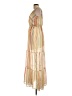 Unbranded 100% Polyester Stripes Tan Ivory Casual Dress Size L - photo 5