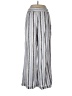 Drew Stripes Silver Linen Pants Size L - photo 2