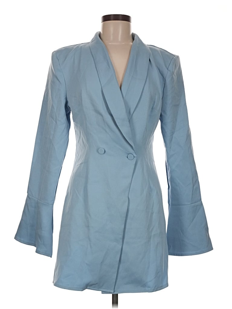 Prettylittlething Coat In Blue
