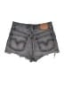 Levi's 100% Cotton Hearts Gray Denim Shorts Size 25 waist - photo 2