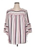 W5 100% Polyester Pink 3/4 Sleeve Blouse Size 1X - photo 1