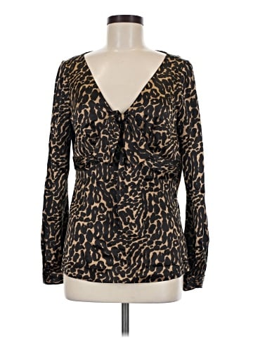 Tory Burch Long Sleeve Silk Top (view 1)