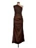 Unbranded 100% Polyester Brown Cocktail Dress Size L - photo 1