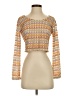 Good Luck Gem 100% Polyester Orange Long Sleeve Top Size XS - photo 1