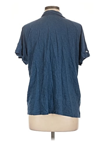 J.Jill Short Sleeve Button-Down Shirt (view 2)