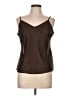 NY Collection 100% Polyester Brown Tank Top Size L - photo 1