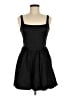Francesca's Solid Black Casual Dress Size M - photo 1