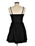 Francesca's Solid Black Casual Dress Size M - photo 2