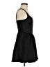 Francesca's Solid Black Casual Dress Size M - photo 4