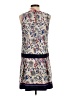 Ann Taylor LOFT 100% Polyester Paisley Blue Casual Dress Size 2 - photo 2