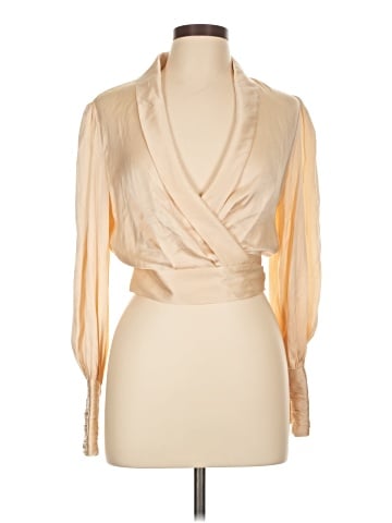 Zimmermann Long Sleeve Silk Top (view 1)