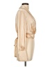 Zimmermann 100% Silk Tan Long Sleeve Silk Top Size 10 (3) - photo 4