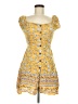 Angie 100% Rayon Yellow Sleeveless Top Size M - photo 1