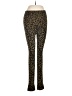 New Directions Animal Print Gold Black Leggings Size M - photo 1