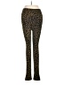New Directions Animal Print Gold Black Leggings Size M - photo 2