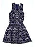 Parker Graphic Blue Cocktail Dress Size S - photo 1