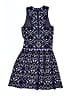 Parker Graphic Blue Cocktail Dress Size S - photo 2
