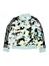 Adidas 100% Polyester Print Blue Track Jacket Size 10 - 12 - photo 1