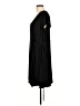 Attention Solid Black Casual Dress Size L - photo 5