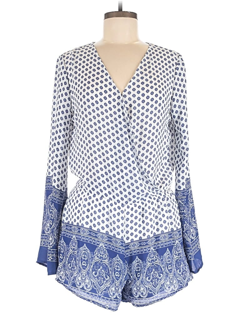 Pre-owned Mimi Chica Romper In Blue