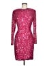 Niteline 100% Silk Stars Pink Cocktail Dress Size 6 - photo 1