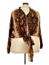 Unbranded 100% Polyester Animal Print Brown Long Sleeve Blouse Size 2X - photo 1