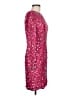 Niteline 100% Silk Stars Pink Cocktail Dress Size 6 - photo 4