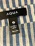 Aqua Stripes Blue Casual Dress Size S - photo 7