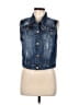 C'est Toi Blue Denim Vest Size L - photo 1