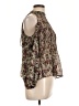 Zara Basic Brown 3/4 Sleeve Blouse Size L - photo 4