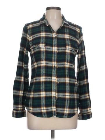 American Eagle Outfitters Long Sleeve Button-Down Shirt (view 1)