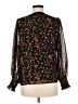 CeCe 100% Polyester Black Long Sleeve Blouse Size M - photo 2