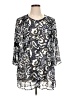 Coldwater Creek 100% Polyester Silver 3/4 Sleeve Blouse Size 1X - photo 1