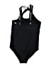 Justice 100% Polyester Graphic Black One Piece Swimsuit Size 14 - photo 2