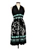 Evan Picone Graphic Black Cocktail Dress Size 10 Petite - photo 1