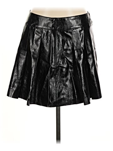 MNG Faux Leather Skirt (view 1)
