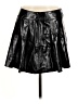 MNG 100% Polyester Black Faux Leather Skirt Size 8 - photo 1