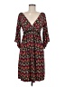 Max Studio Print Red Casual Dress Size M (estimated) - photo 1