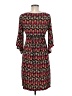 Max Studio Print Red Casual Dress Size M (estimated) - photo 2