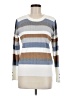 Evolution by Cyrus Stripes White Pullover Sweater Size M - photo 1