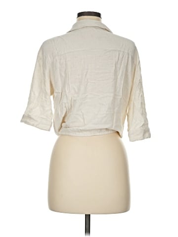 Sage 3/4 Sleeve Button-Down Shirt (view 2)