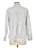 Ingrid + Isabel Stripes Silver Long Sleeve Button-Down Shirt Size Lg Maternity (3) - photo 2